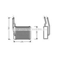 Теплообменник AS02354093 на Ford Focus 1998-2005