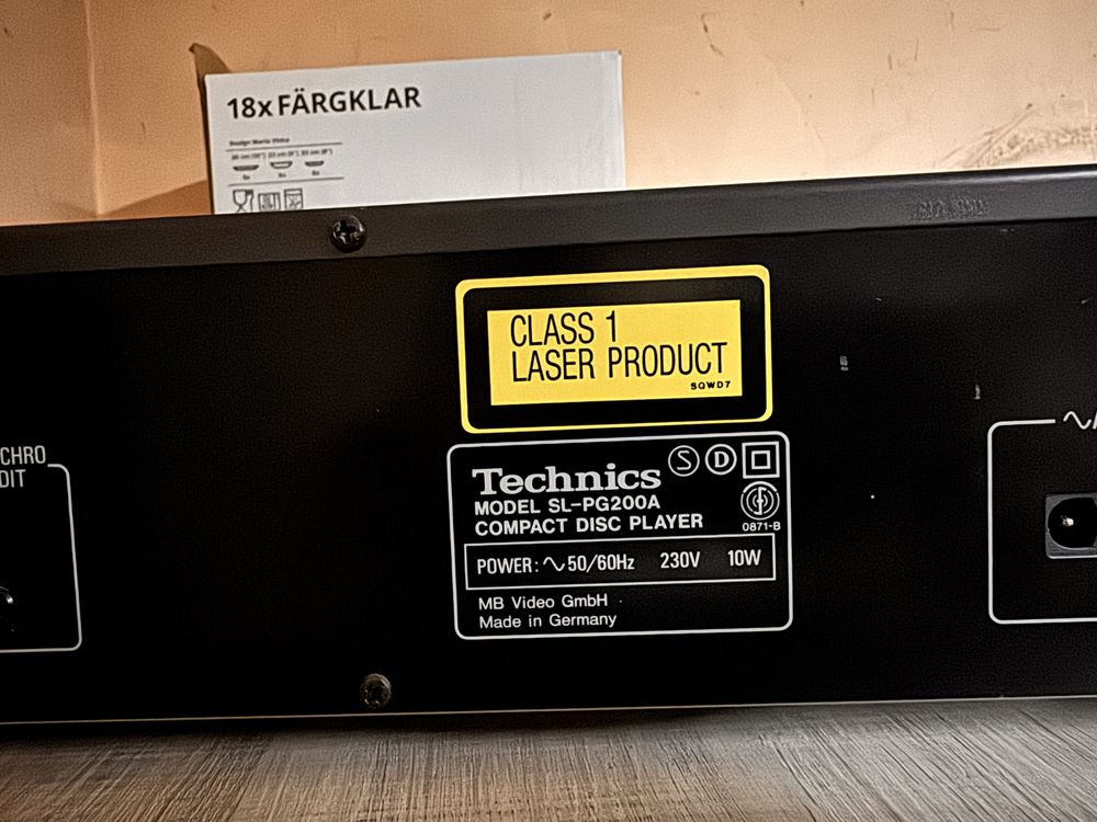 Stary Unitra ? Technics z pilotem urzadzenie audio plyty odtwarzacz cd