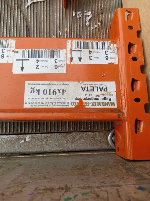 Regały paletowe magazynowe wysokiego składowania wandalex