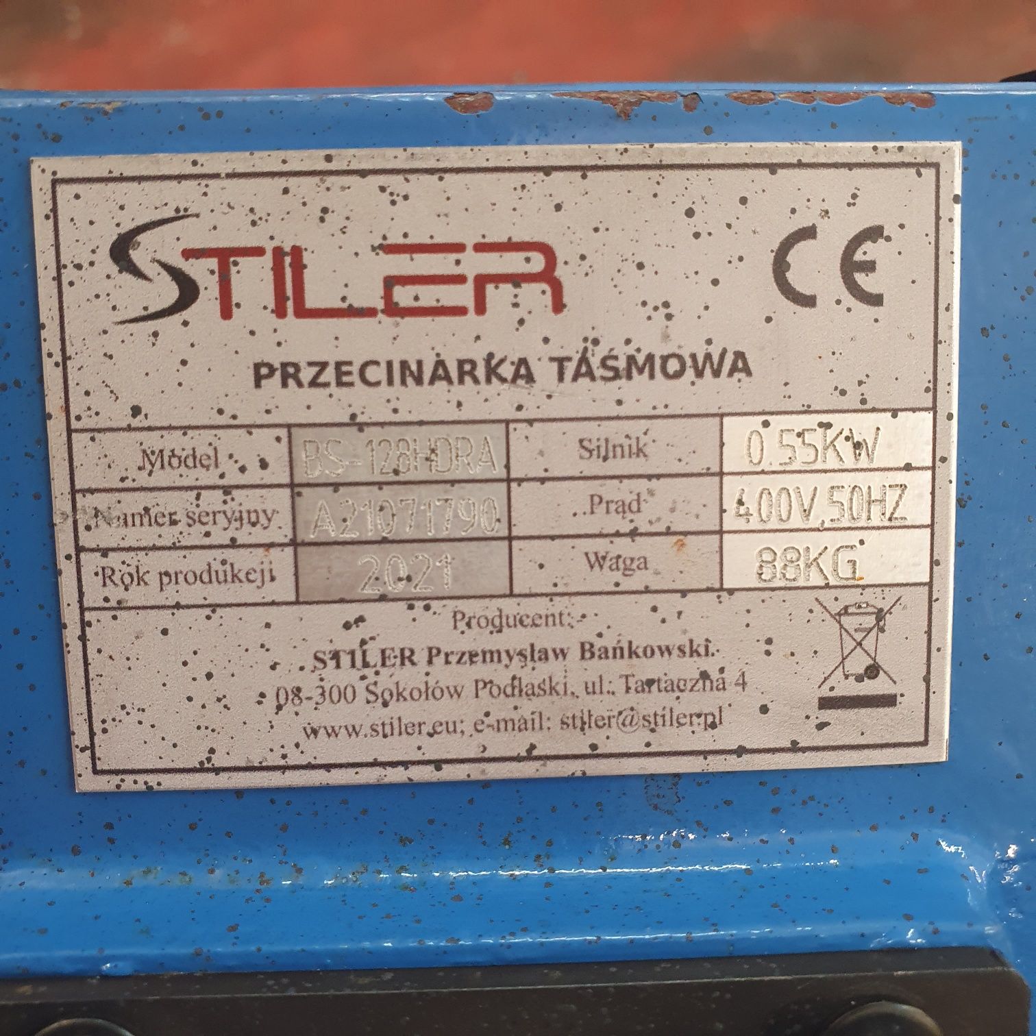 Przecinarka taśmowa STILER BS 128 HDRA 400V CHŁODZENIE