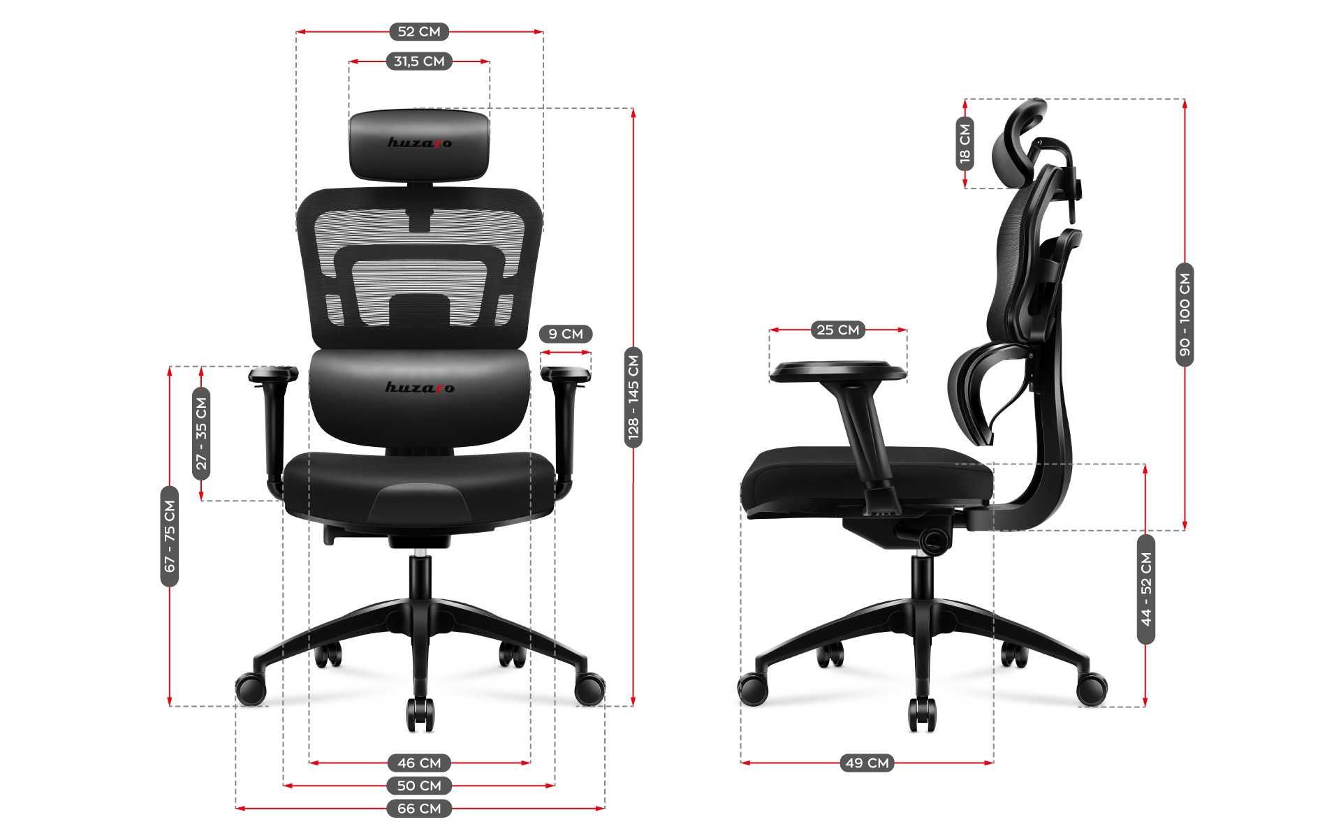 Fotel Gamingowy Huzaro Combat 7.0 Czarny