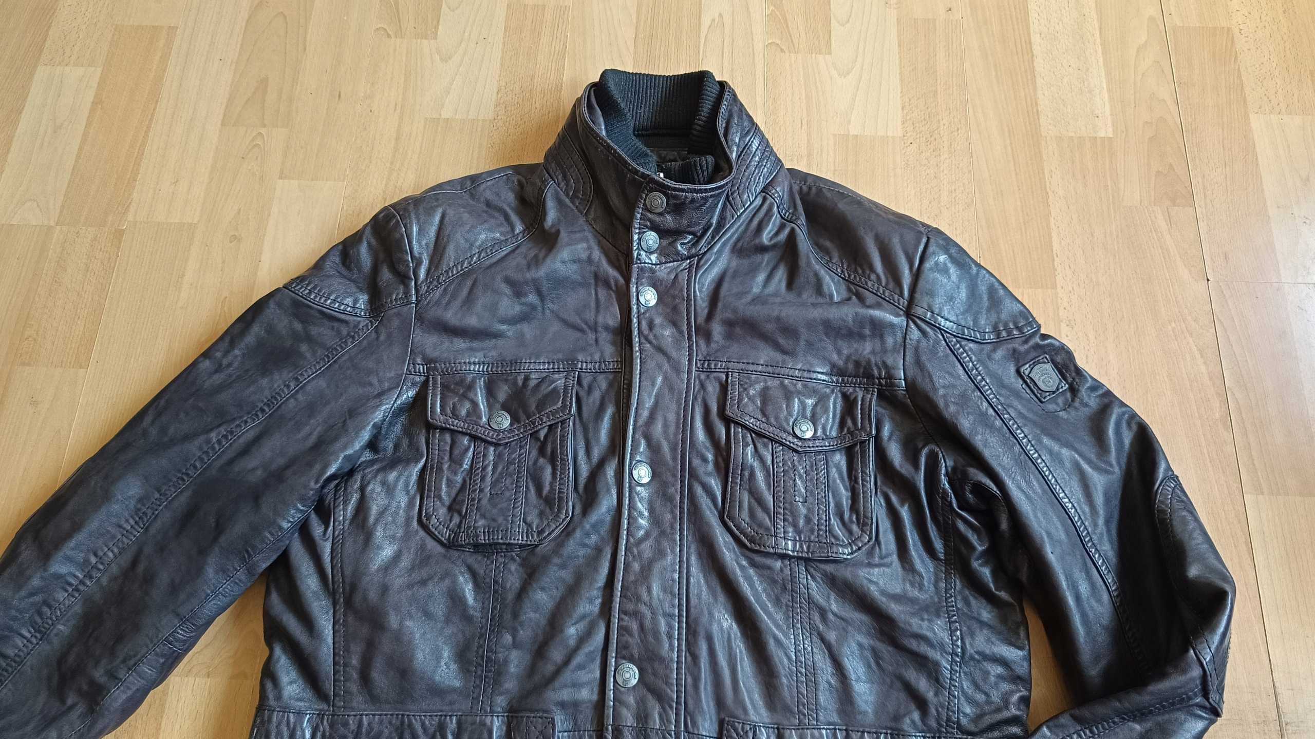 Męska zimowa kurtka skórzana ENGBERS r.XL stan bardzo dobry