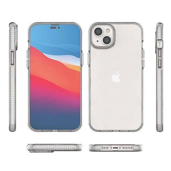 Spring Case etui iPhone 14 Plus silikonowy pokrowiec z ramką jasnonieb