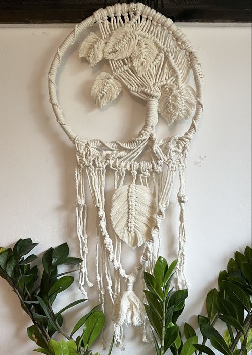 Makrama vintage boho odzdoba do powieszenia