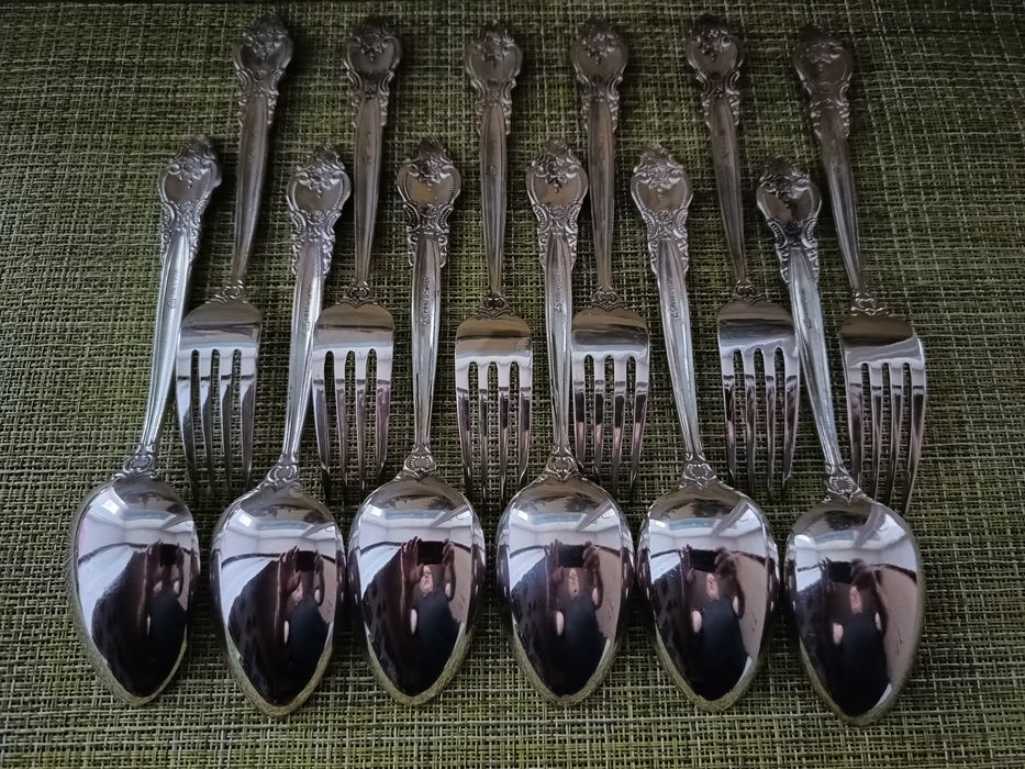 Вилки и ложки столовые мнцСССР Троянда