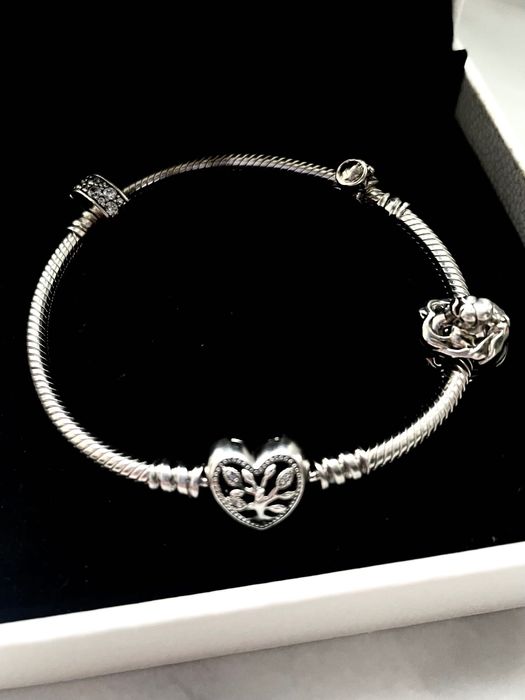 Браслет Pandora family tree срібний із намистинами