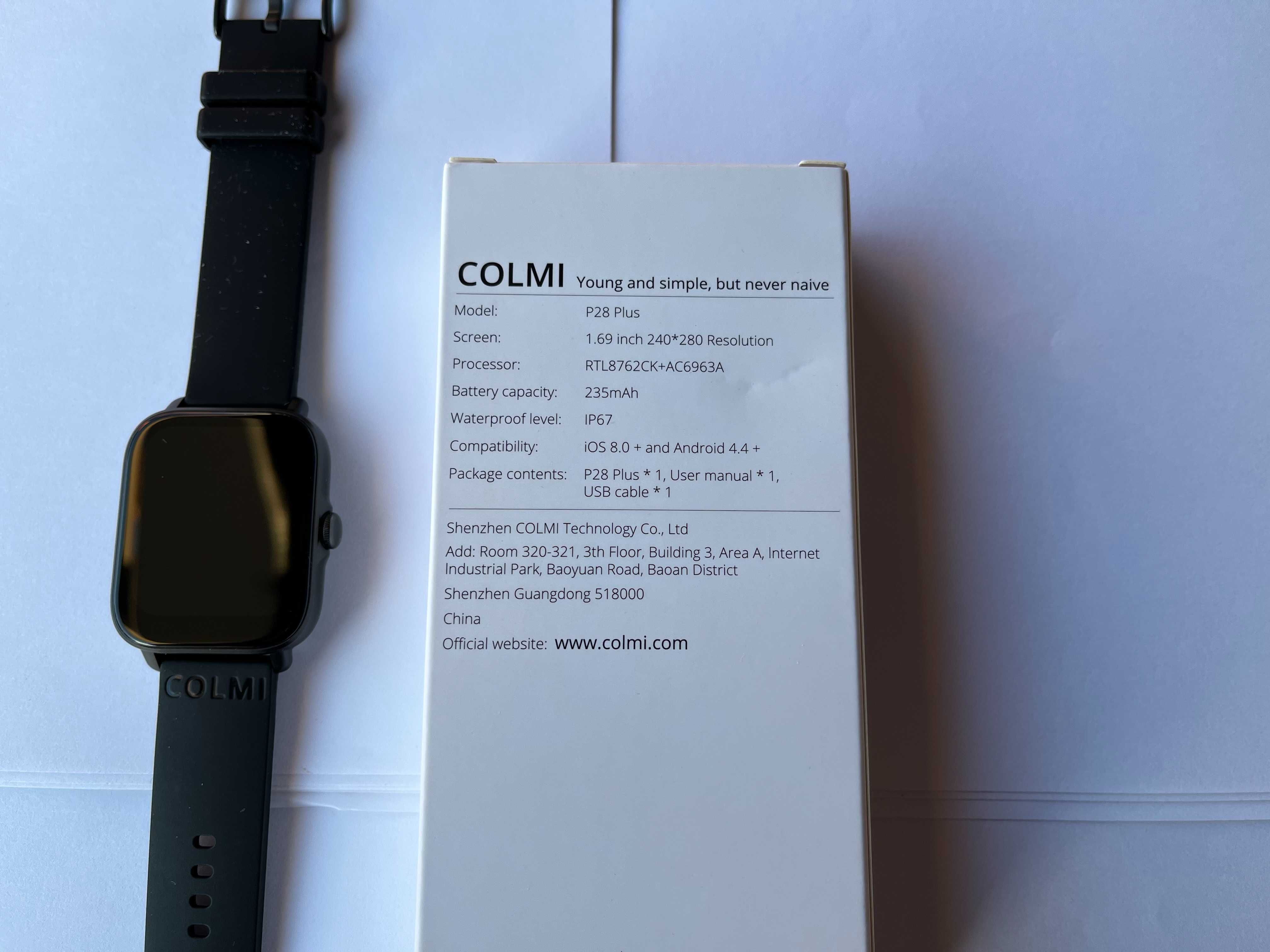 Smartwatch Colmi P28 Plus