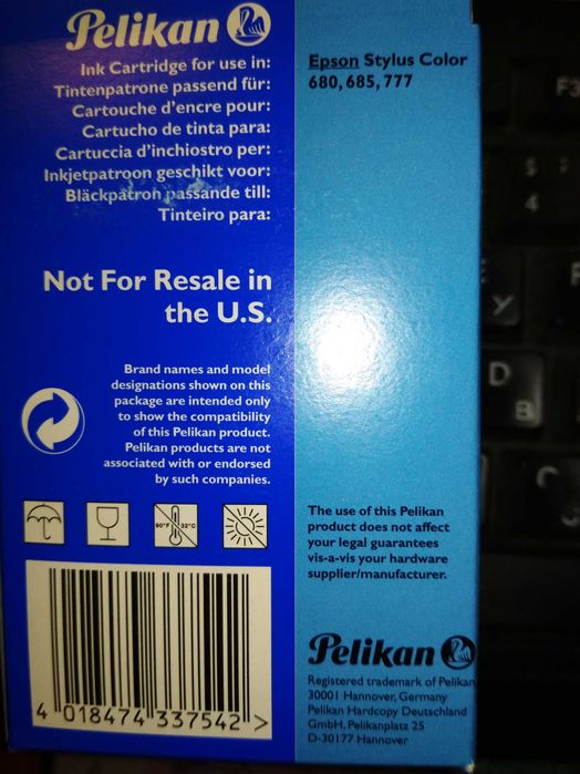 Epson T018 (Pelikan E17) картридж для Stylus Color 680, 685, 777
