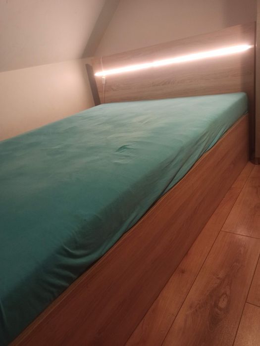 Łóżko 140x200 dąb sonoma