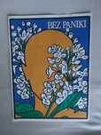 Eklektyczny Plakat "Bez paniki" 30x40