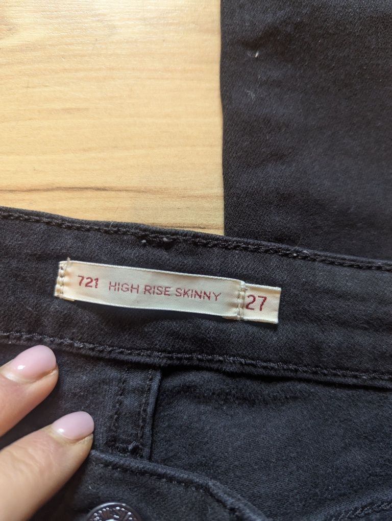 Spodnie jeansowe Jeansy Levi's Levis High Rise Skinny 721 27