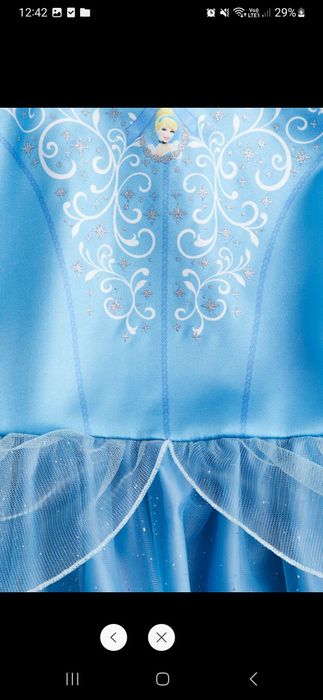 Kopciuszek 122 128 disney księżniczka cinderella 7 8 HM przebranie bal