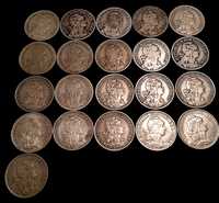 Coleção moedas alpaca de um escudo.