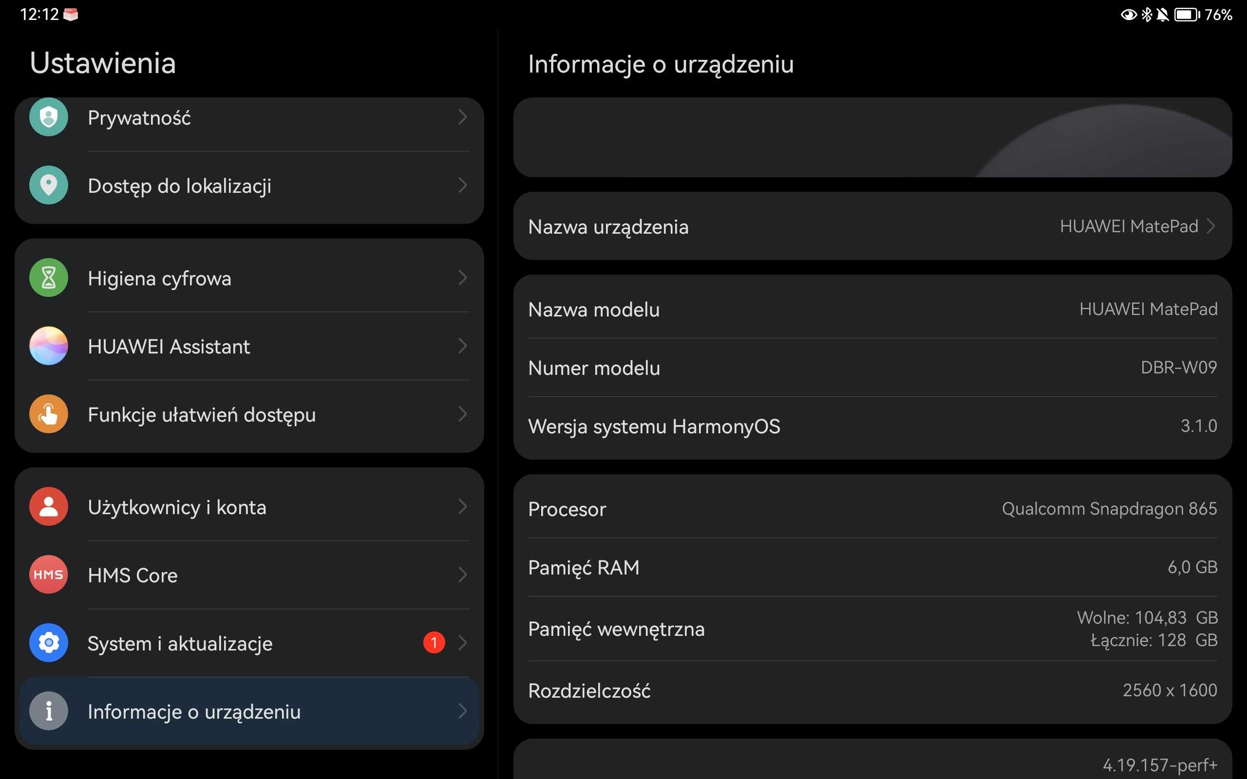 Huawei Matepad 11 (2023) 6/128 gb jak nowy, na gwarancji