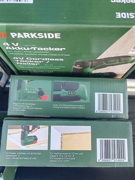 Акумуляторний степлер Parkside PAT 4 6D /аккумуляторный