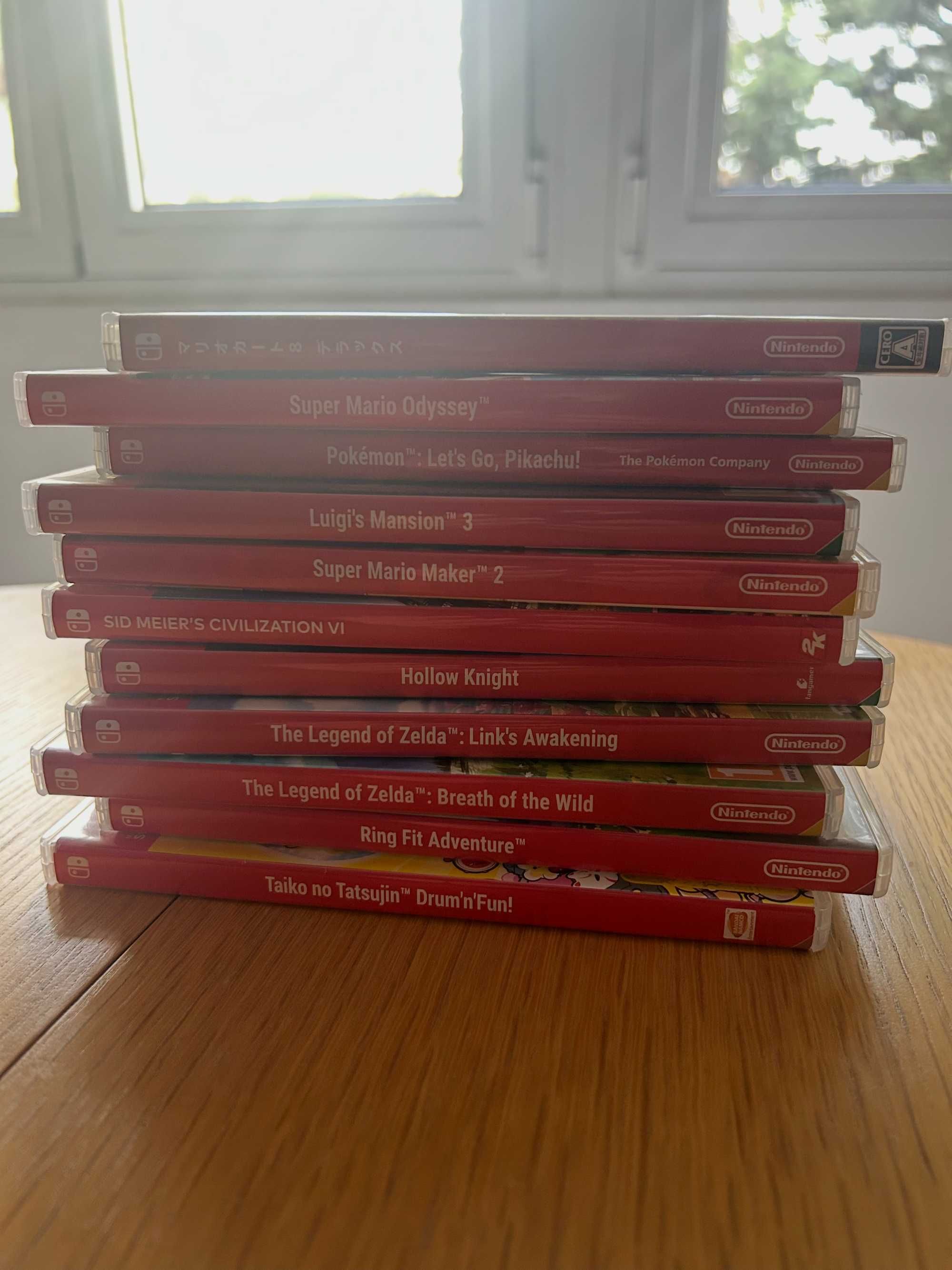 Nintendo Switch + 11 Jogos + Acessórios (Pack Completo)