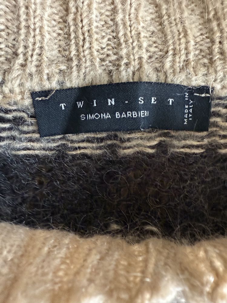 Wełniany sweter Twin Set by Simona Barbieri roz. S/M