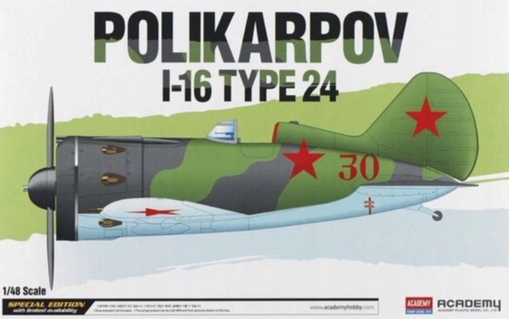 Academy 12314 samolot Polikarpov I-16 type 24 Limited model plastikowy
