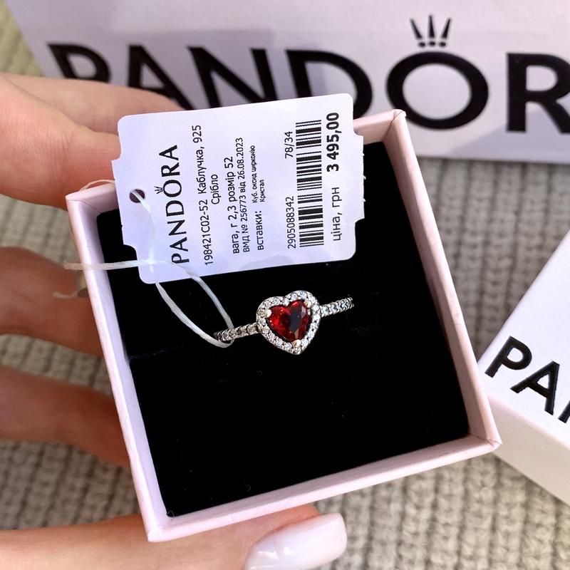 Каблучка Пандора оригінальне кольцо Pandora новая срібло Пандора