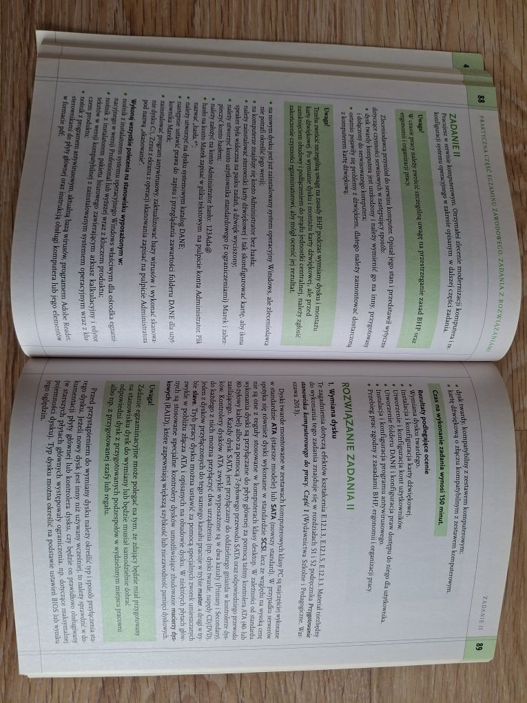 Podręcznik Technik informatyk-testy i zadania praktyczne E.12