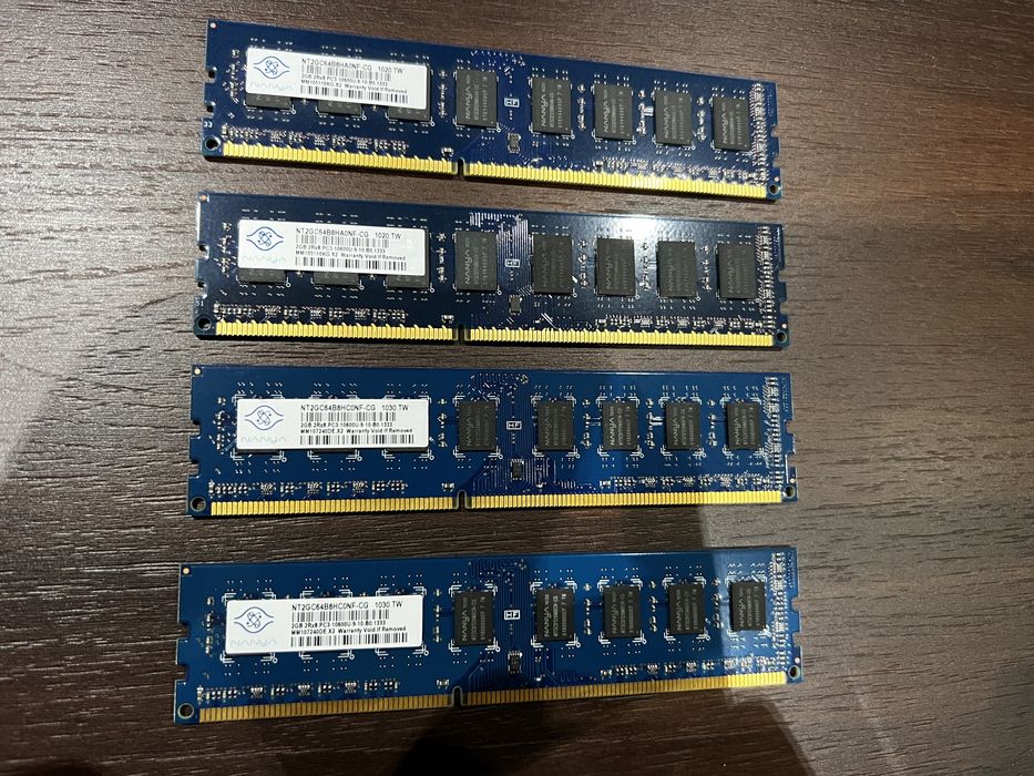 Pamięć RAM DDR3 NANYA NT2GC64B88B0NS-CG 8 GB (4x2GB)