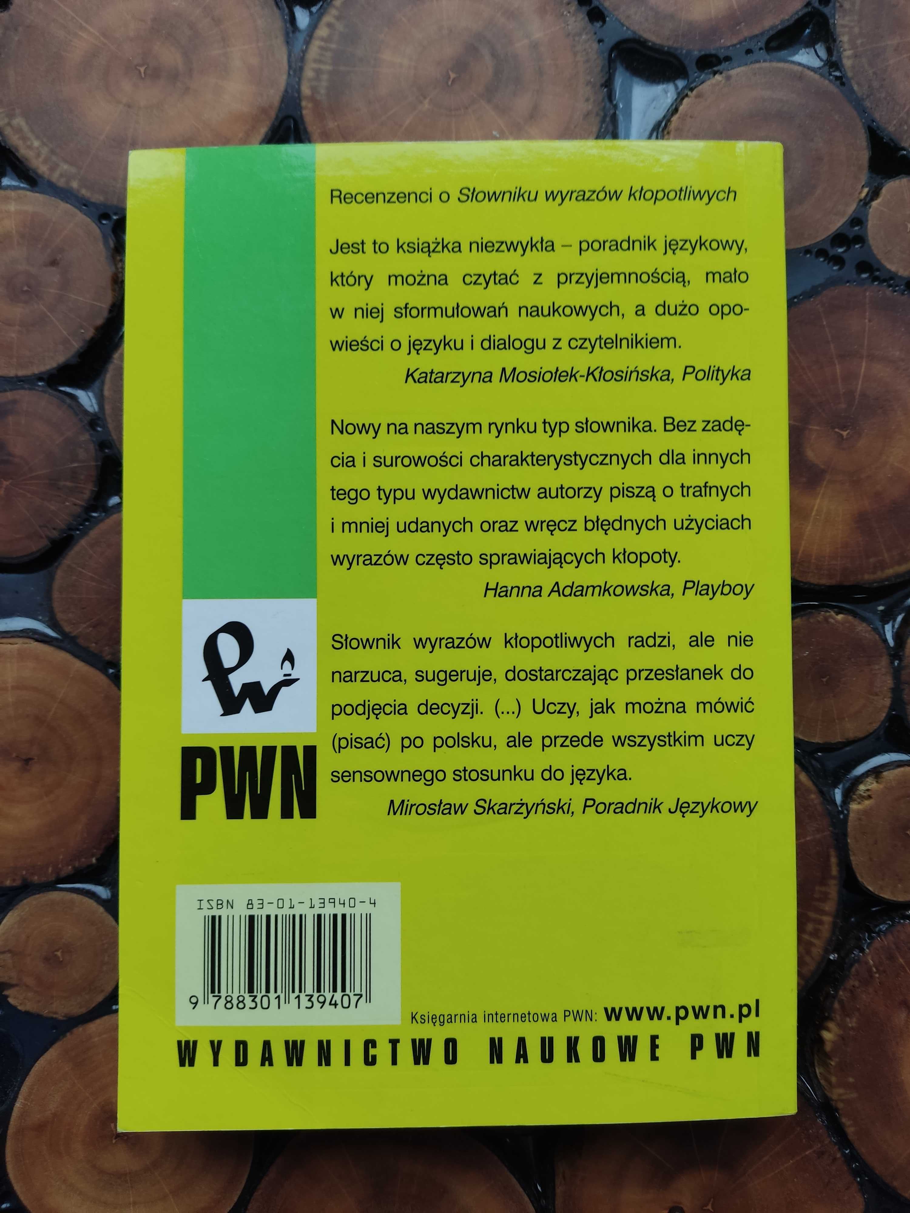 Mały słownik wyrazów kłopotliwych Mirosław Bańko wydawnictwo PWN