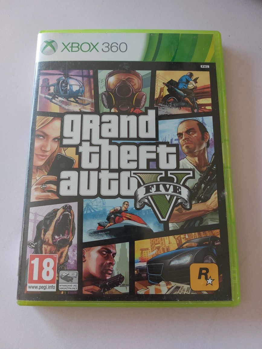 Gra Grand Theft Auto V GTA 5 XBOX 360 X360 pudełkowa PL
