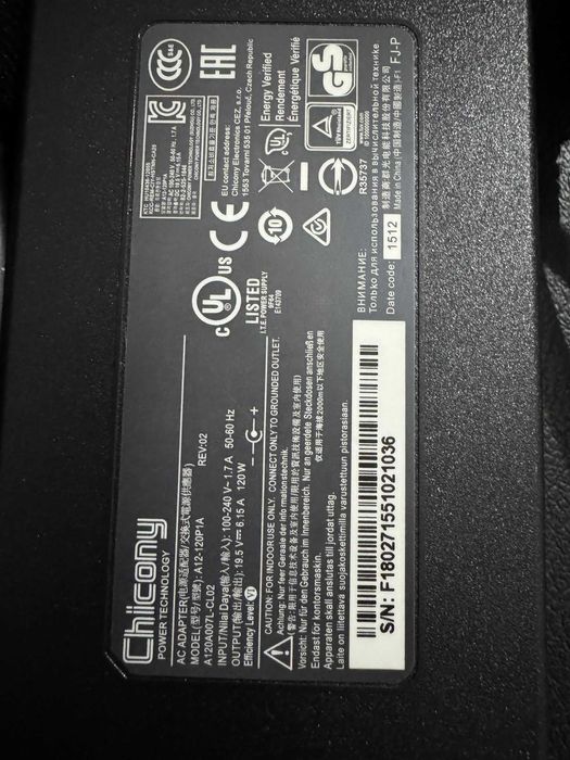 Carregador para portatil novo 19.5V