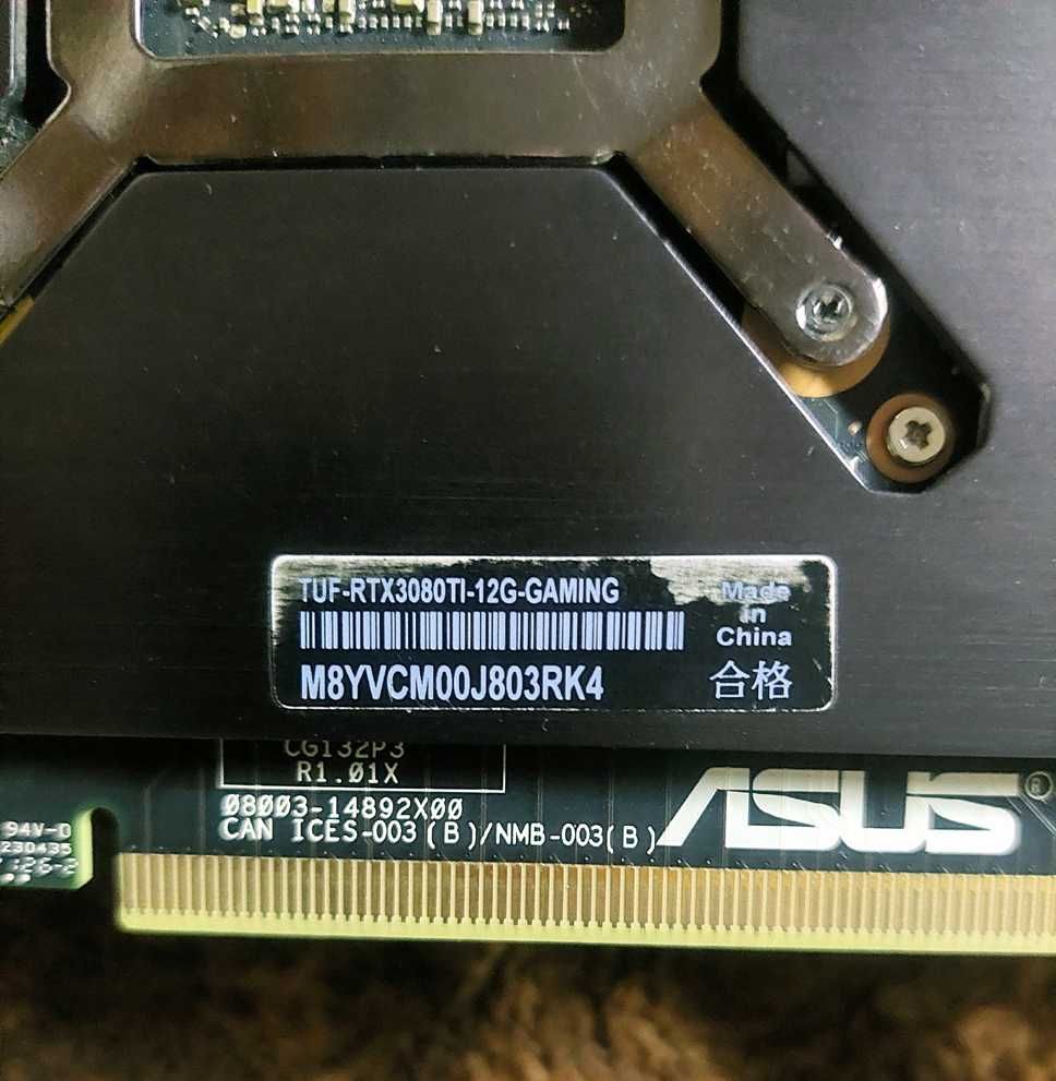 Karta Graficzna ASUS RTX 3080Ti TUF OC LHR 12GB