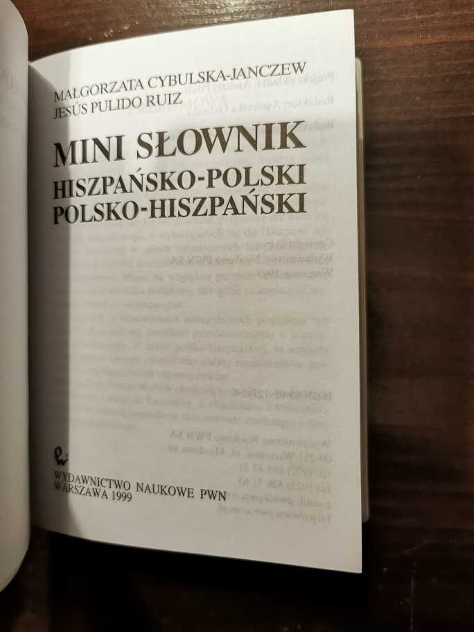 Mini Słownik Hiszpańsko-Polski, Polsko-Hiszpański