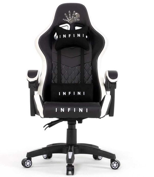 Fotel Gamingowy Gracza Infini Five White