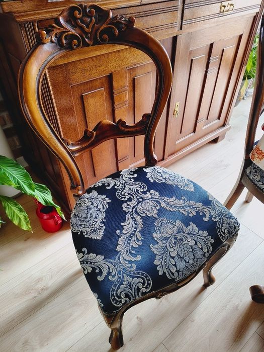 Stół z 6 krzesłami Ludwik Filip