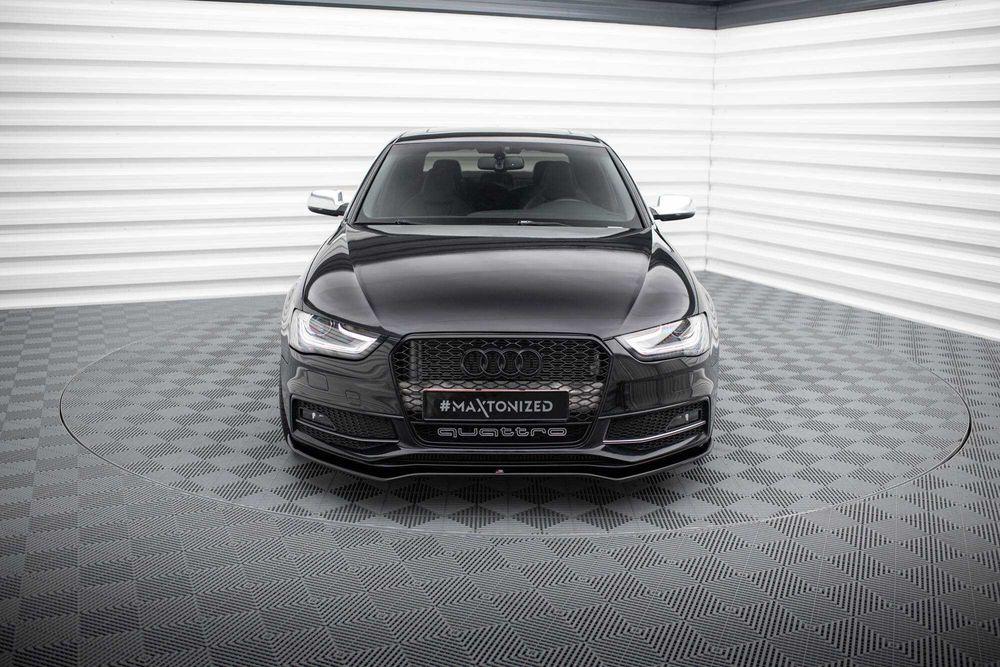 Сплиттер Audi A4 B8 S-line / S4 B8.5 тюнинг обвес губа юбка елерон