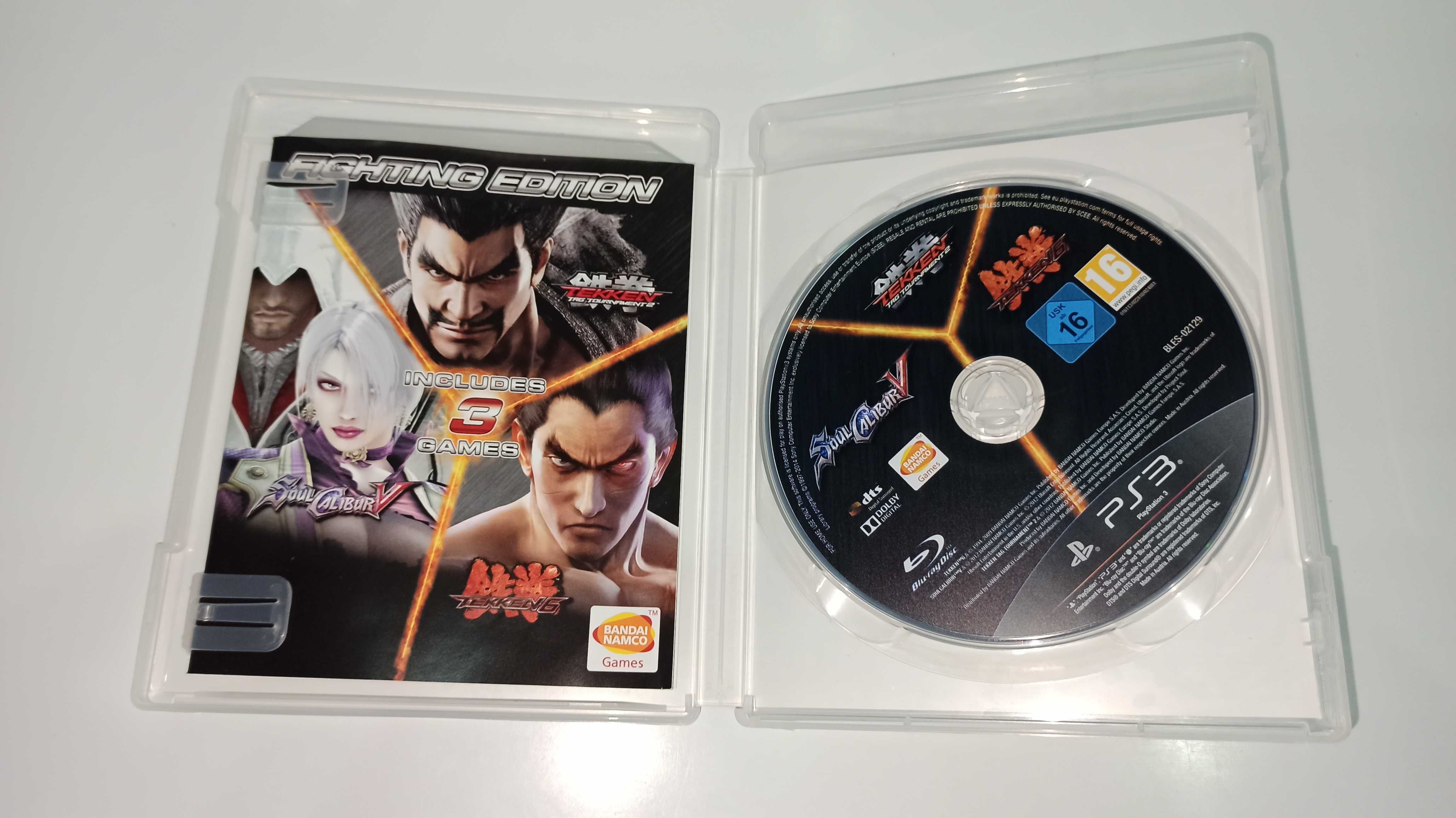 ps3 zestaw 3 gier TEKKEN 6, Tekken tag turnament i Soul Calibur 6