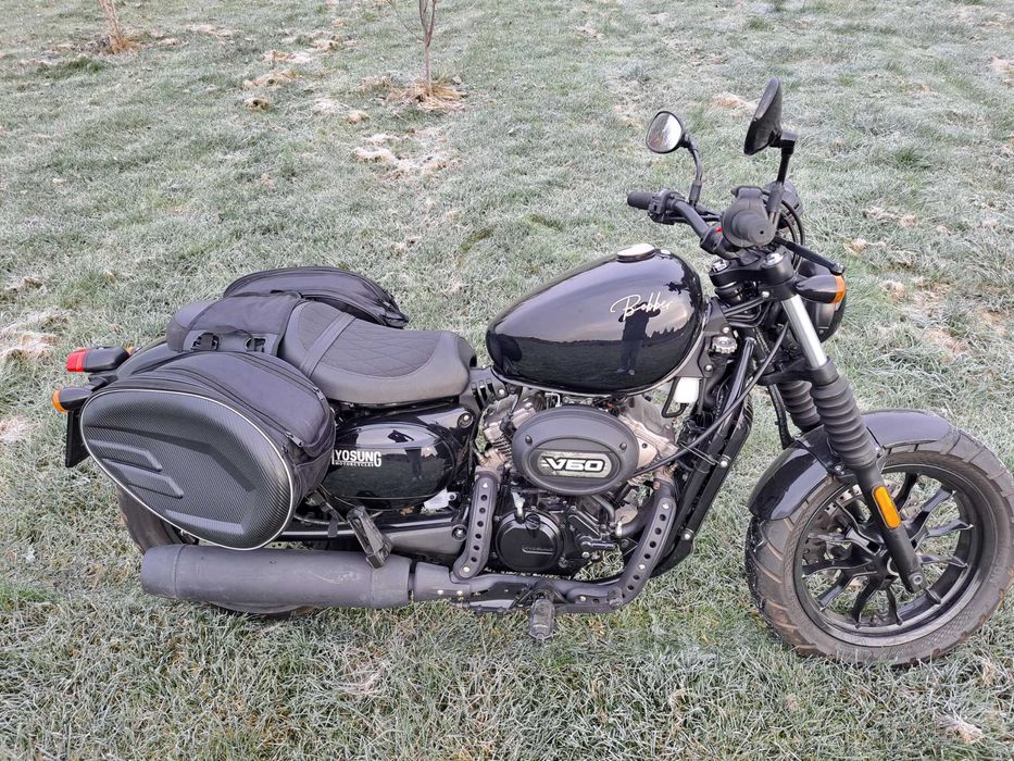 HYOSUNG GV 125 AQUILA 2022R plus sakwy przebieg 4148 km