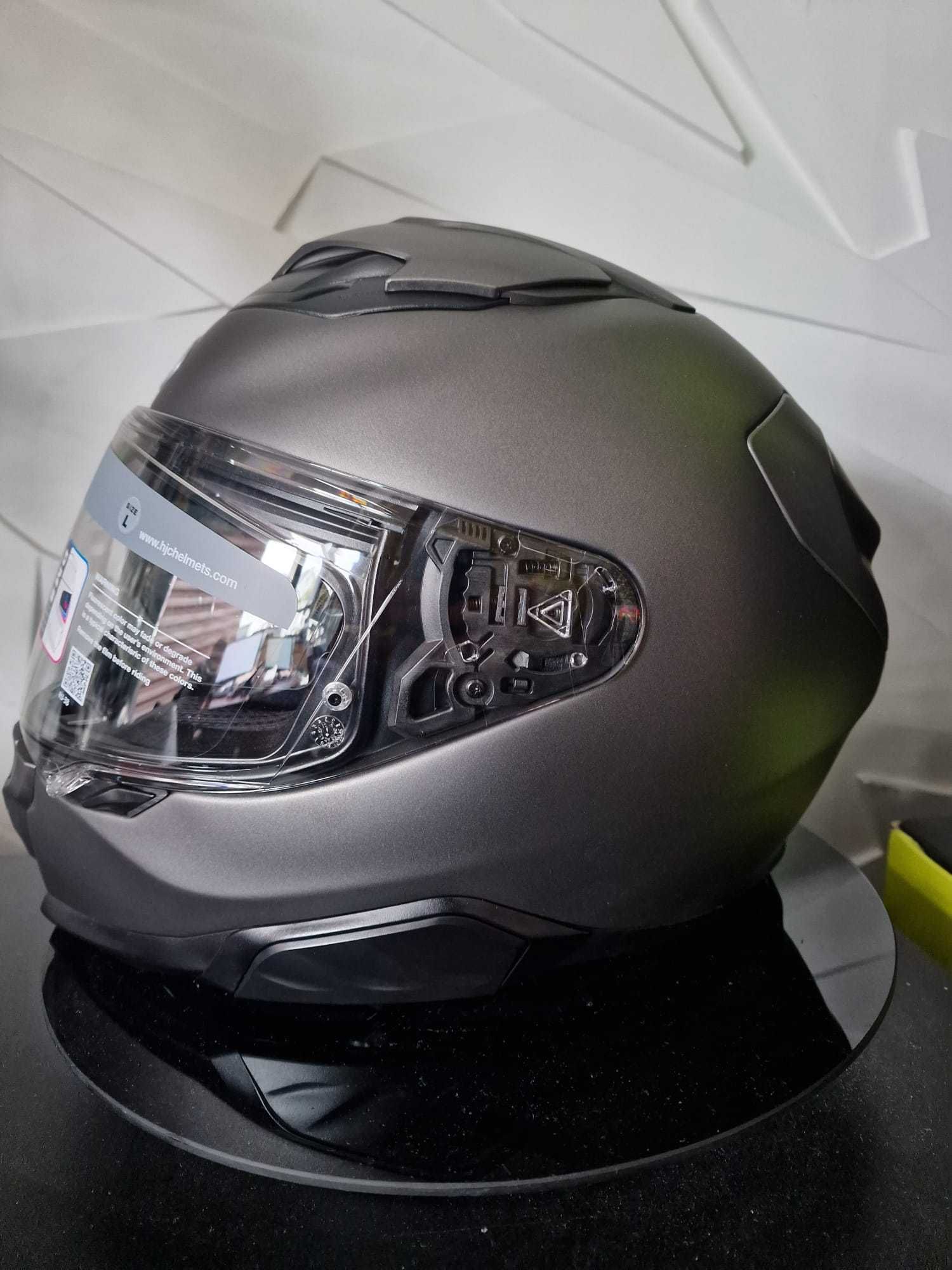 Kask Hjc F71 Solid Semi Flat Titanium 'L sklep,raty 0%, GRATISY!