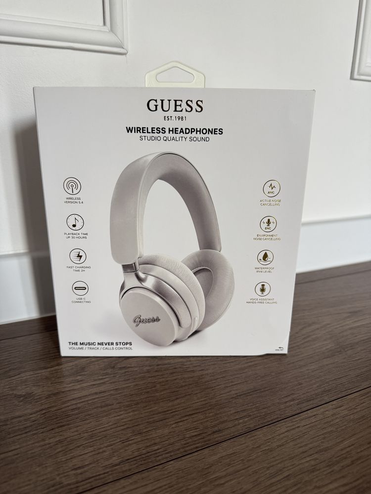 Навушники безпроводні Guess білі