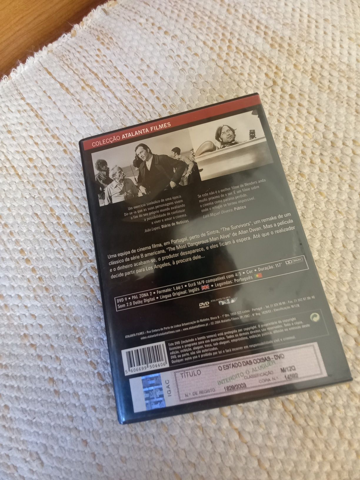 Dvd O Estado das Coisas de Wim Wenders