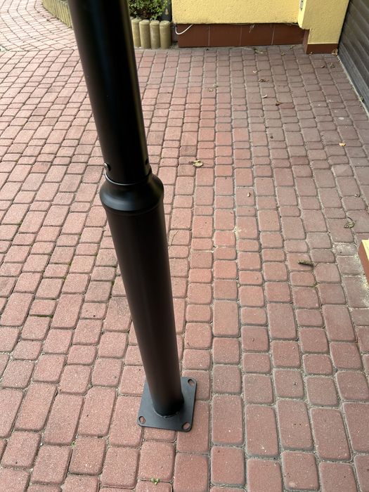 Słup pod Kamery - Lampy Ogrodowy Czarny 3m/4m