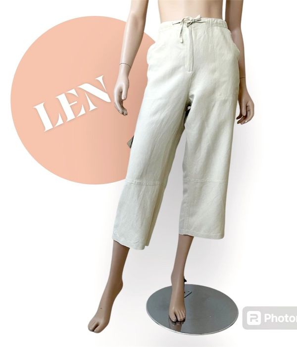 No name Lniane spodnie rybaczki bojówki damskie L
80%Len
rozmiar L
Kol