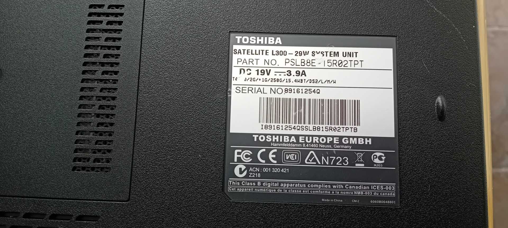 Computador TOSHIBA