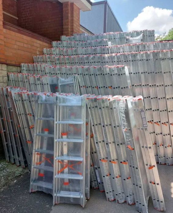 Лестница стремянка алюминиевая секционная трансформер ОПЛАТА ЧАСТЯМИ