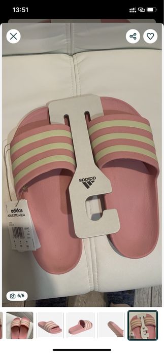 Шлепанці adidas р 40,5