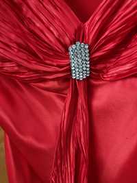 Czerwona sukienka na imprezę/ wesele 38/40 !!