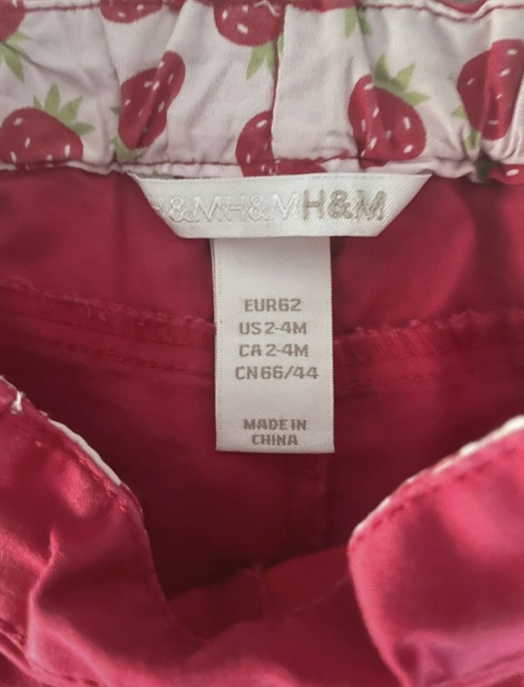 Spodnie dziewczęce H&M 2-4 miesiące