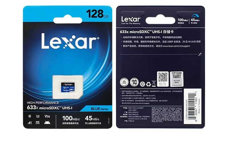 Karta pamięci Lexar 128GB SDXC High-Performance 633x C10 A1 V30 U3