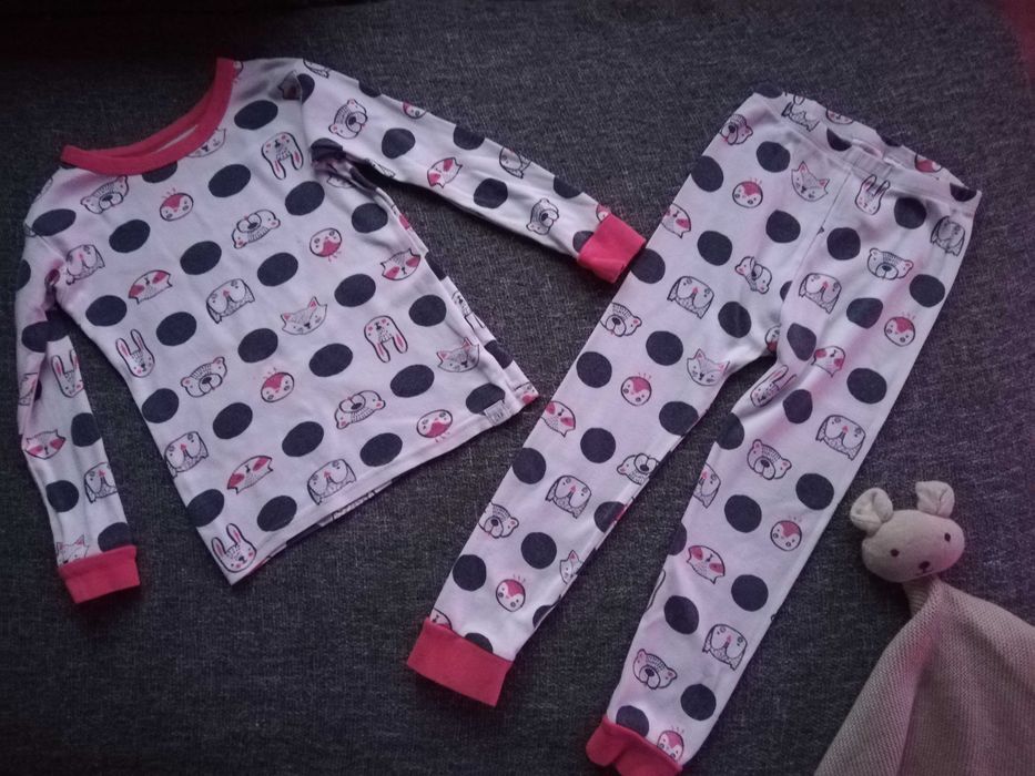 GAP dwuczęściowa piżama liski misie r. 98 cm 3 lata