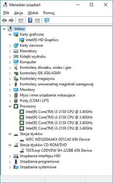 Komputer stacjonarny Intel Core i3