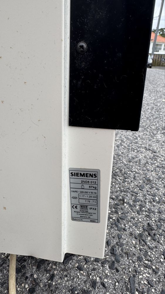 Acumulador de calor Siemens com pedras vulcânicas