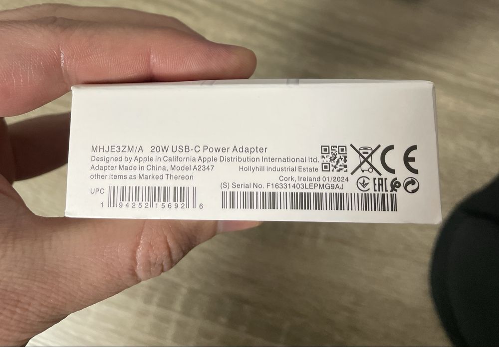 Зарядка Apple USB-C 20w Быстрая зарядка айфон iPhone + кабель